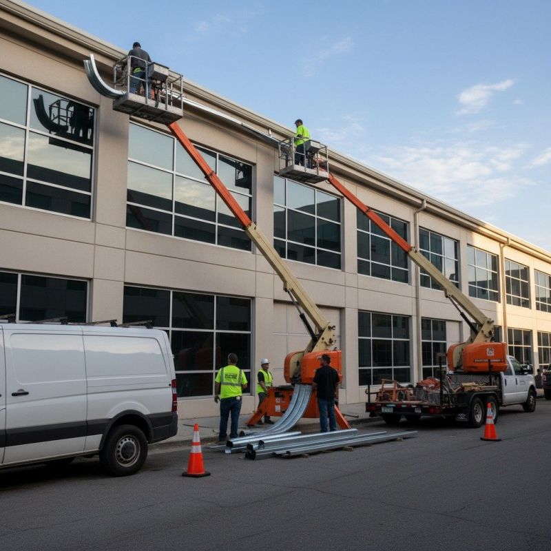 Commercial Gutter Maintenance detail